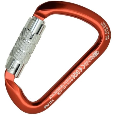 Kong Usa Asymmetric, 112 mm Length, 22 mm Gate Opening, Aluminum Alloy, Red/Polished 737RPP3P1KK
